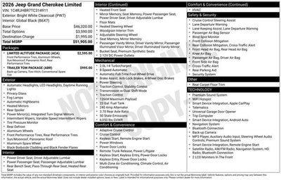 2026 Jeep Grand Cherokee Limited