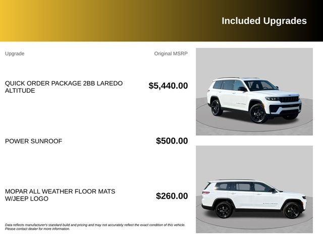 2026 Jeep Grand Cherokee L Laredo Altitude