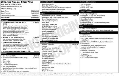 2026 Jeep Wrangler Willys