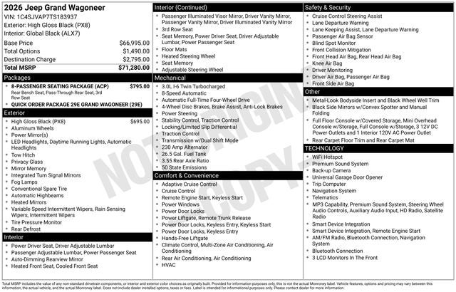 2026 Jeep Grand Wagoneer Base