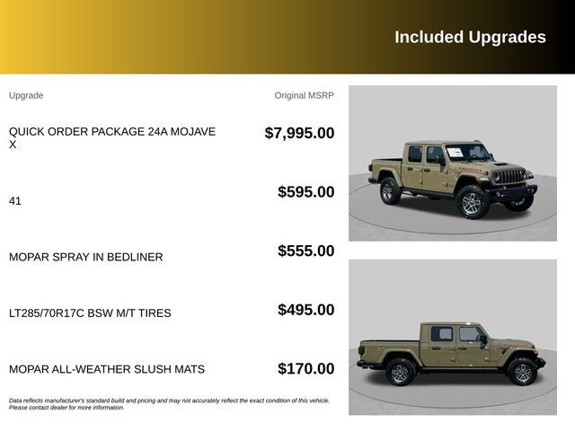2026 Jeep Gladiator Mojave X