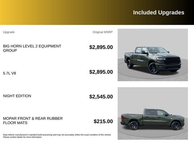 2026 RAM 1500 Big Horn/Lone Star