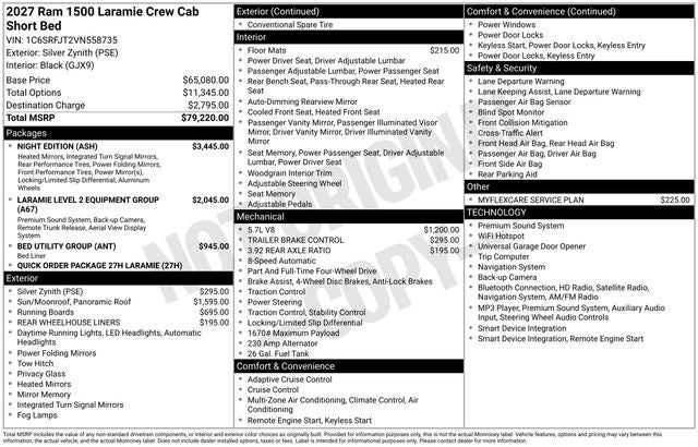 2027 RAM 1500 Laramie
