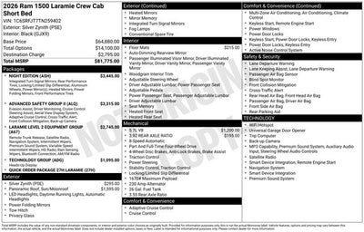 2026 RAM 1500 Laramie