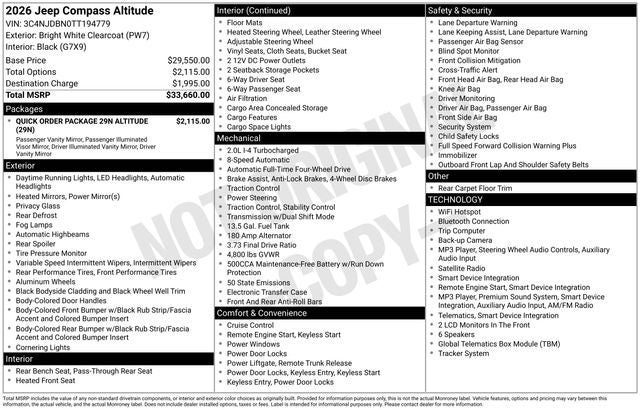 2026 Jeep Compass Latitude