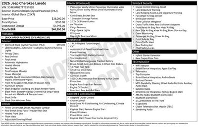 2026 Jeep Cherokee Laredo