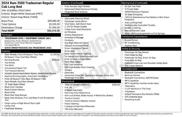 2024 RAM 3500 Tradesman
