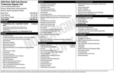 2024 RAM 3500 Tradesman 167.5 WB