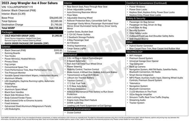 2023 Jeep Wrangler 4xe Sahara 4x4
