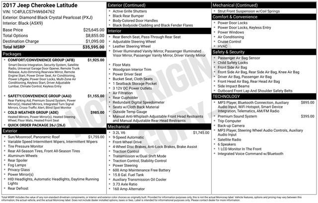 2017 Jeep Cherokee Latitude
