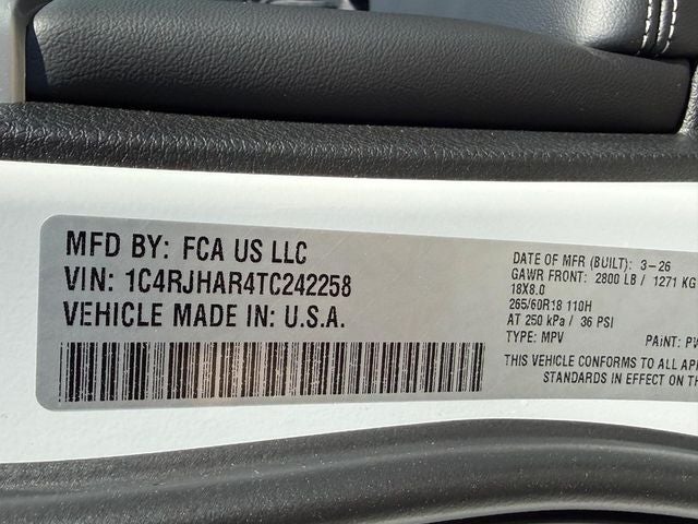 2026 Jeep Grand Cherokee GRAND CHEROKEE LAREDO ALTITUDE 4X4