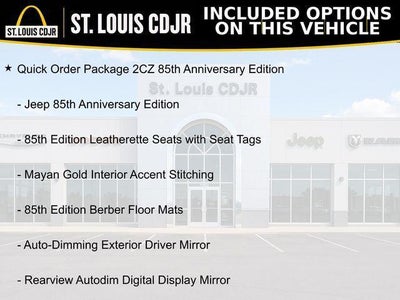 2026 Jeep Grand Cherokee GRAND CHEROKEE 85TH ANNIVERSARY EDITION 4X4
