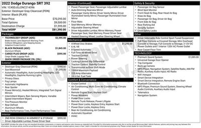 2022 Dodge Durango SRT 392 AWD