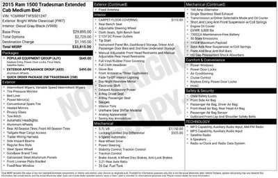 2015 RAM 1500 Tradesman