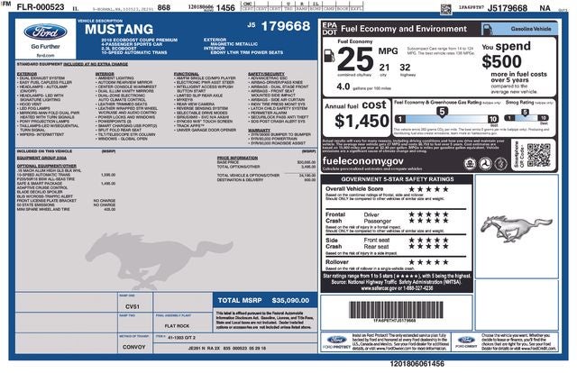 2018 Ford Mustang EcoBoost