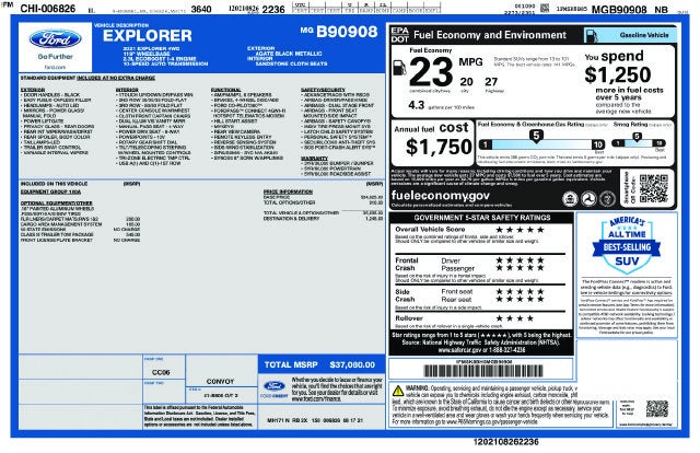 2021 Ford Explorer Base