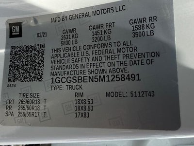2021 Chevrolet Colorado 2WD Crew Cab Long Box WT