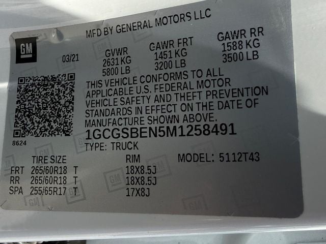 2021 Chevrolet Colorado 2WD Crew Cab Long Box WT