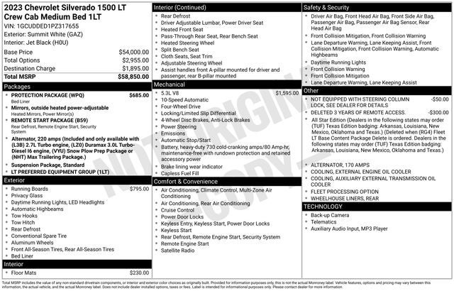 2023 Chevrolet Silverado 1500 4WD Crew Cab Standard Bed LT