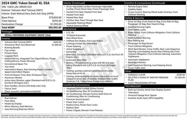 2024 GMC Yukon XL 2WD Denali
