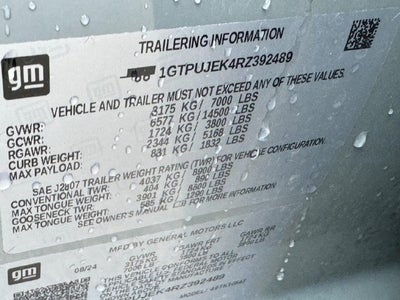 2024 GMC Sierra 1500 4WD Crew Cab Short Box Elevation with 3VL