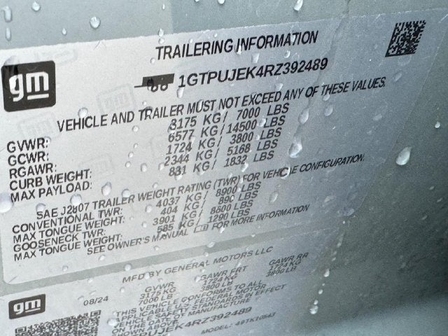 2024 GMC Sierra 1500 4WD Crew Cab Short Box Elevation with 3VL