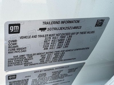 2025 GMC Sierra 1500 4WD Double Cab Standard Box Elevation with 3VL