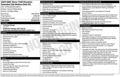 2025 GMC Sierra 1500 Elevation