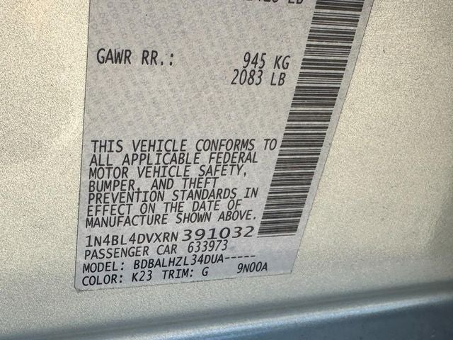 2024 Nissan Altima SV FWD