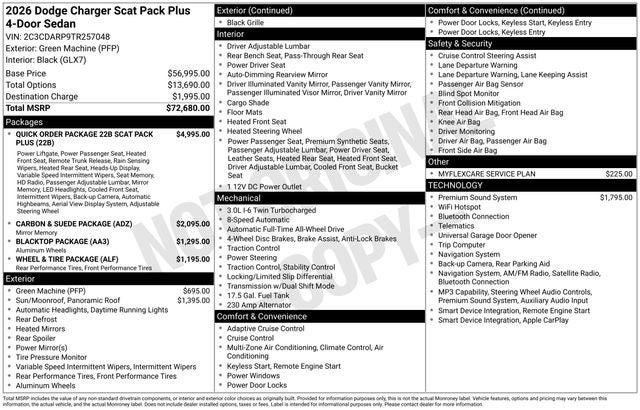 2026 Dodge Charger Scat Pack Plus