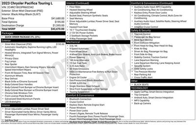 2023 Chrysler Pacifica Touring L