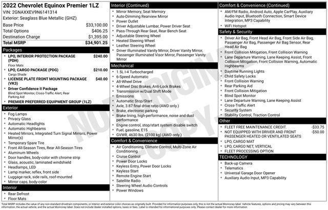2022 Chevrolet Equinox AWD Premier