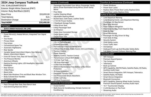2024 Jeep Compass Trailhawk 4x4