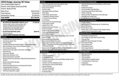 2020 Dodge Journey SE Value