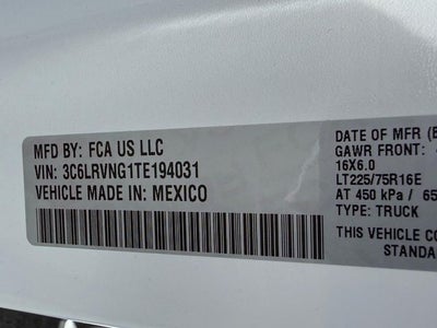 2026 RAM Ram ProMaster RAM PROMASTER 1500 TRADESMAN CARGO VAN LOW ROOF 118' WB