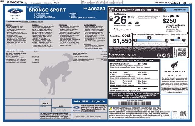 2021 Ford Bronco Sport Big Bend
