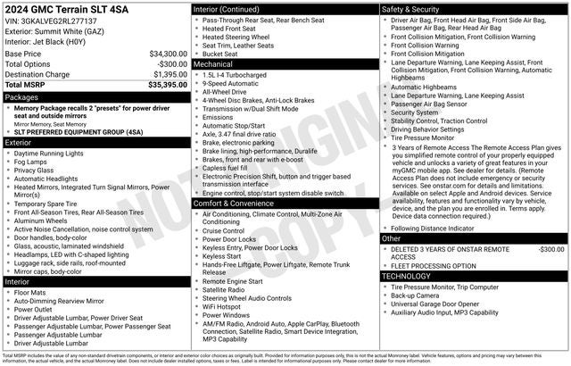 2024 GMC Terrain AWD SLT
