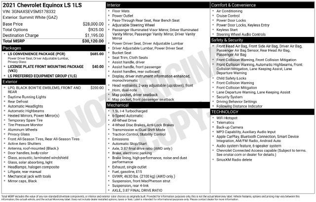 2021 Chevrolet Equinox LS