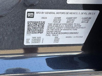 2024 GMC Sierra 1500 4WD Crew Cab Short Box Elevation with 3SB