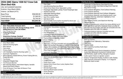 2026 GMC Sierra 1500 SLT