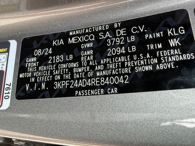 2024 Kia Forte LXS