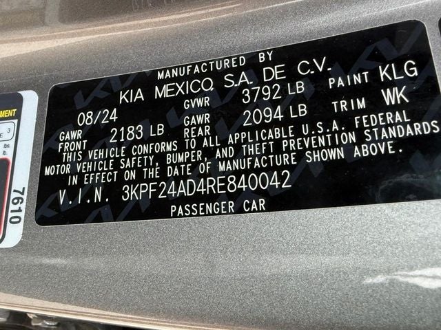 2024 Kia Forte LXS