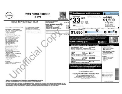 2024 Nissan Kicks S Xtronic CVT