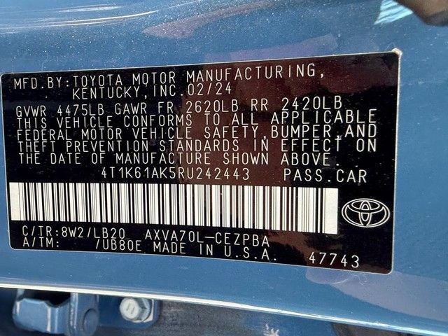 2024 Toyota Camry XSE