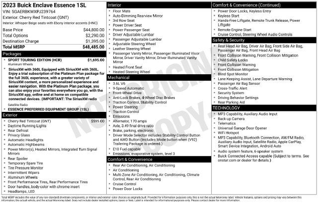 2023 Buick Enclave Essence