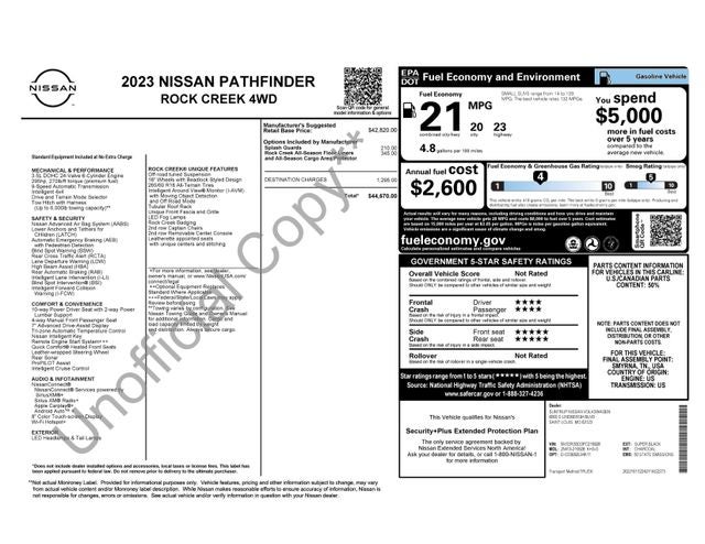 2023 Nissan Pathfinder Rock Creek 4WD