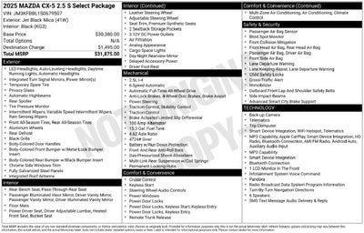 2025 Mazda Mazda CX-5 2.5 S Select