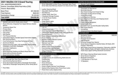 2021 Mazda Mazda CX-5 Grand Touring