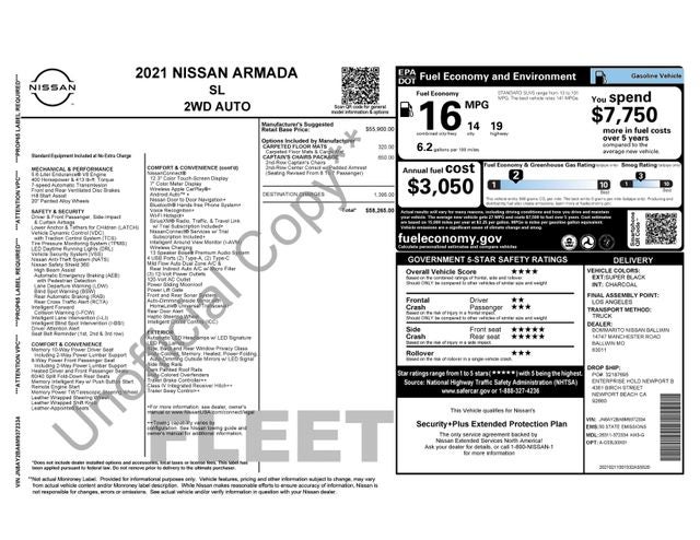 2021 Nissan Armada SL 2WD