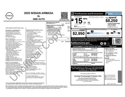 2022 Nissan Armada SL 4WD